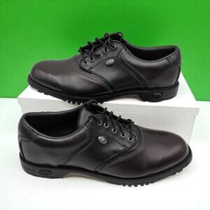 Classic Comfort Vintage Dexter Golf Shoes Sz 8M Brown Black Leather Soft Spikes